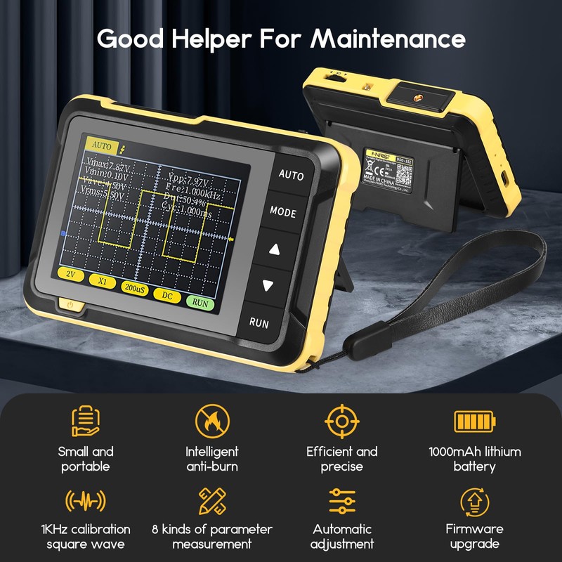 Oscilloscope DSO152, Handheld Digital Oscilloscope Kit, Portable Automotive Oscilloscope with