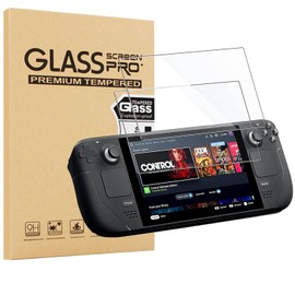 elitegadget 2-Pack Glass Screen Protector for Steam Deck 7 Inch 2021/2022 and Steam Deck OLED 2023 - High Definition 9H Hardness Scratch Resistant Tempered Glass Film