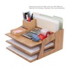 MobileVision Bamboo Paper Tray Office Organizer for Files, Documents, Letter
