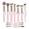 Brochas de Maquillaje Profesional 14 Piezas kit,Con 1 Soporte Para