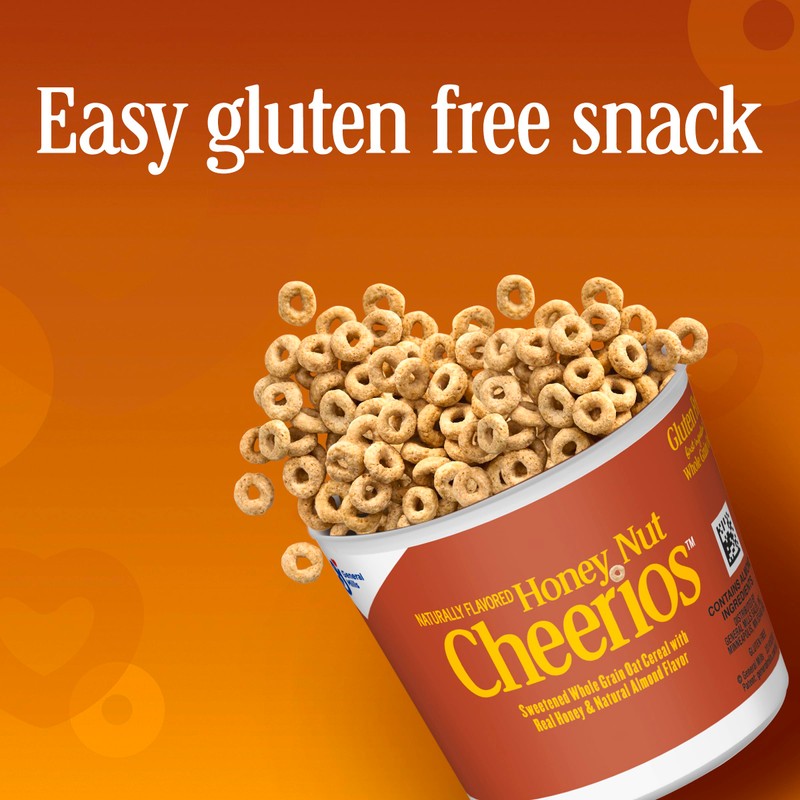 Honey Nut Cheerios Cup Cereal, 2 Oz (Pack of 60)