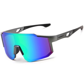 FEISEDY B0177 Sports Sunglasses Men's Cycling Glasses Women's Mirrored Sports Glasses for Cycling Driving Running with UV400 Protection