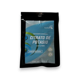 Citrato de Potasio IsaaQuim® | Pack 3 Sobres (120 g c/u) | Polvo 100% | Sabor Natural | Presentación Prueba