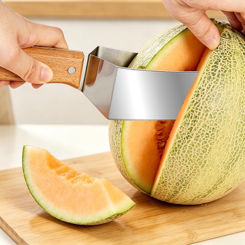 Zueyen Set di 2 Taglia Anguria Manuale con Manico Ergonomico,