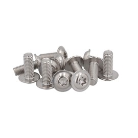 (12pcs) BelMetric M8X20 Torx Button Flange ISO 7380-2 Metric Machine Screw with TX-40 Drive Stainlesss Steel SBF8X20SS