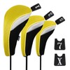 Andux Golf 460cc Driver Fairway Wood Club Head Covers 3pcs/Set