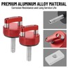 Racewill 8PCS Red Hard Top Quick Removal Fastener Thumb Screws