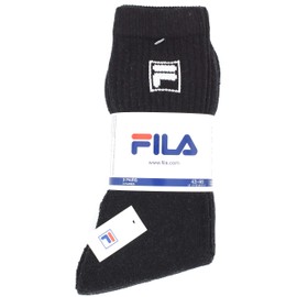 FILA Tennis Socks Pack of 3 Black Size 35-38, black