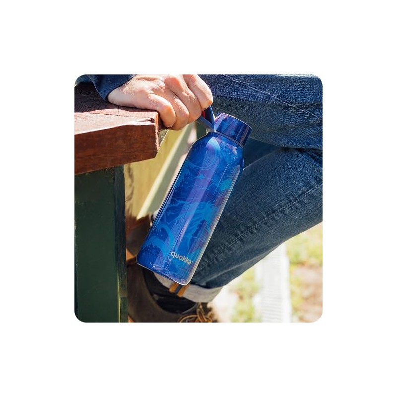 Quokka Solid Waves Bottle 510 ml - Double-Walled Insulation -