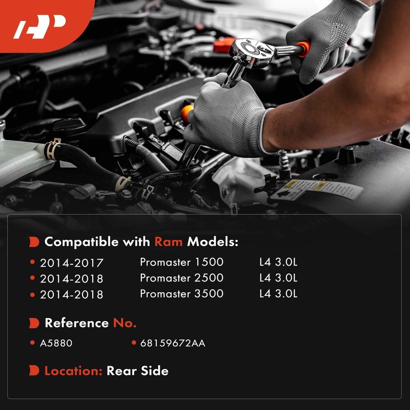 A-Premium Rear Transmission Mount Compatible with Ram Promaster 1500 2014-2017,