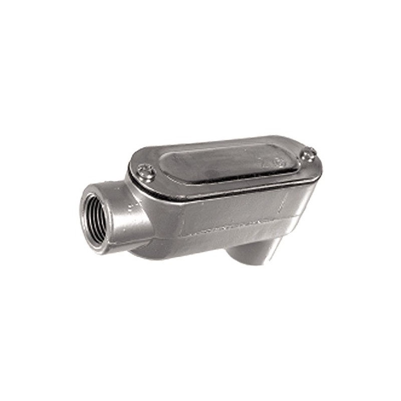 Topaz Electric LB1CG 1/2-Inch LB Conduit Body with Cover and