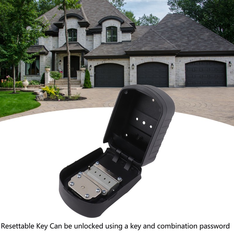 Security Case Lock Box Wall Mounted Waterproof Lockbox Aluminum Alloy