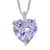 STARCHENIE Heart Birthstone Necklace for Women 925 Sterling Silver Star