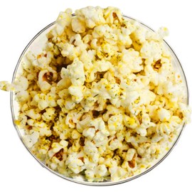 Popcorn Server Bowl - Light & Sturdy Popcorn Bowl - Reusable Popcorn Mixed Serving Dish Bowl - Movie Night and Party Essentials - Popcorn Containers - Red Enamel Popcorn Serving Dish - 4L Capacity