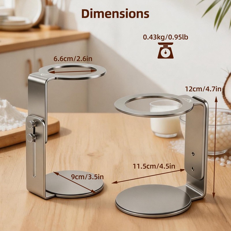 ShanSon Adjustable Coffee Maker Stand,Height Adjustable Espresso Machine & Pour