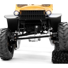 OGRC for FCX24 Portal Axles Front Rear Axles Set with Brass Portal Cover Steering Block for FMS FCX24 Power Wagon Smasher Lemur K5 Blazer FCX18 LC80 Upgrade Parts