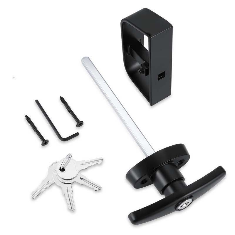 QANVEE 6½" Stem Shed Door Latch T-Handle Lock Kit with