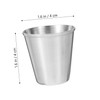 iplusmile 12 Pack Stainless Steel Shot Glasses Leakproof Tumbler Ideal