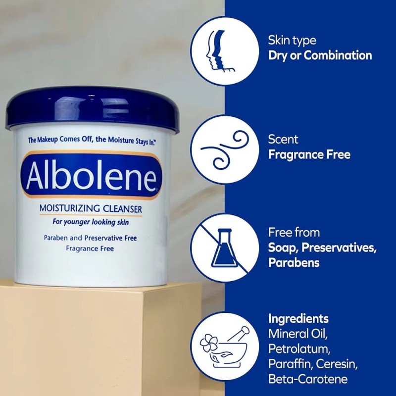 Limpiador Hidratante Albolene Desmaquillante Pack 2 (340gr)