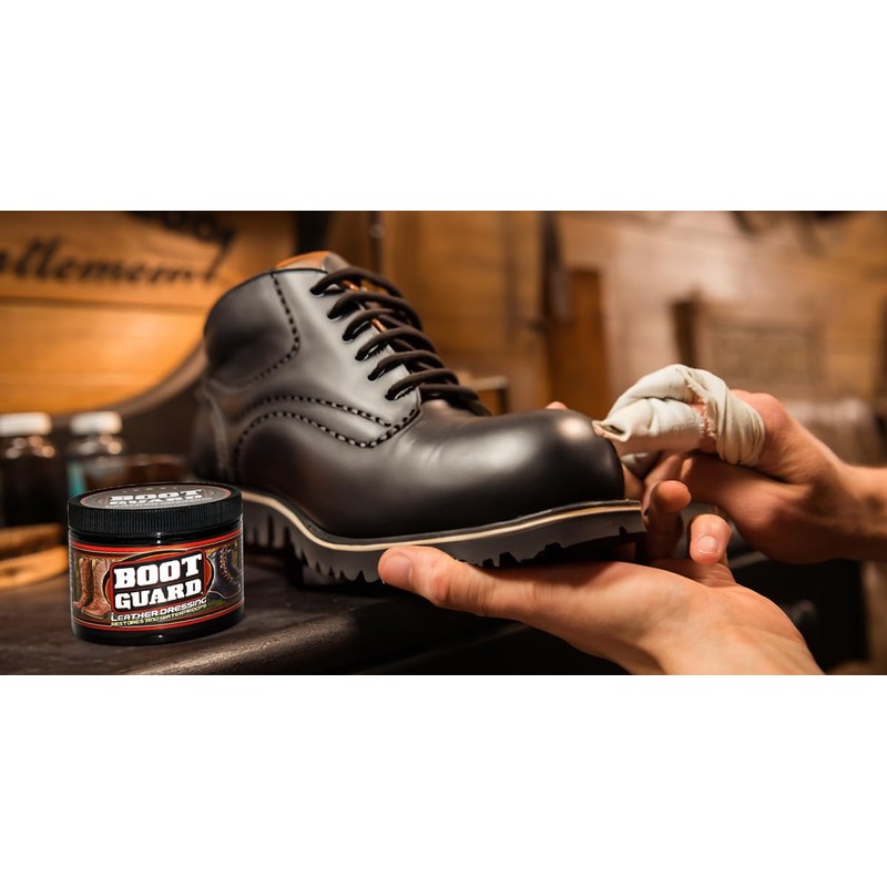 Boot Guard Leather Dressing: Restores and Conditions Leather Boots, Shoes,