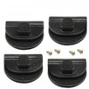 4X Black Side Battery Cover Clips Mount Clamp Compatible with