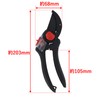 Takagi Stainless Steel Lightweight Labor Saving Pruning Shears, Anvil Shape,