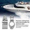 2 Pieces Marine Jaw Slides, Stainless Steel Boat Hinge Upper