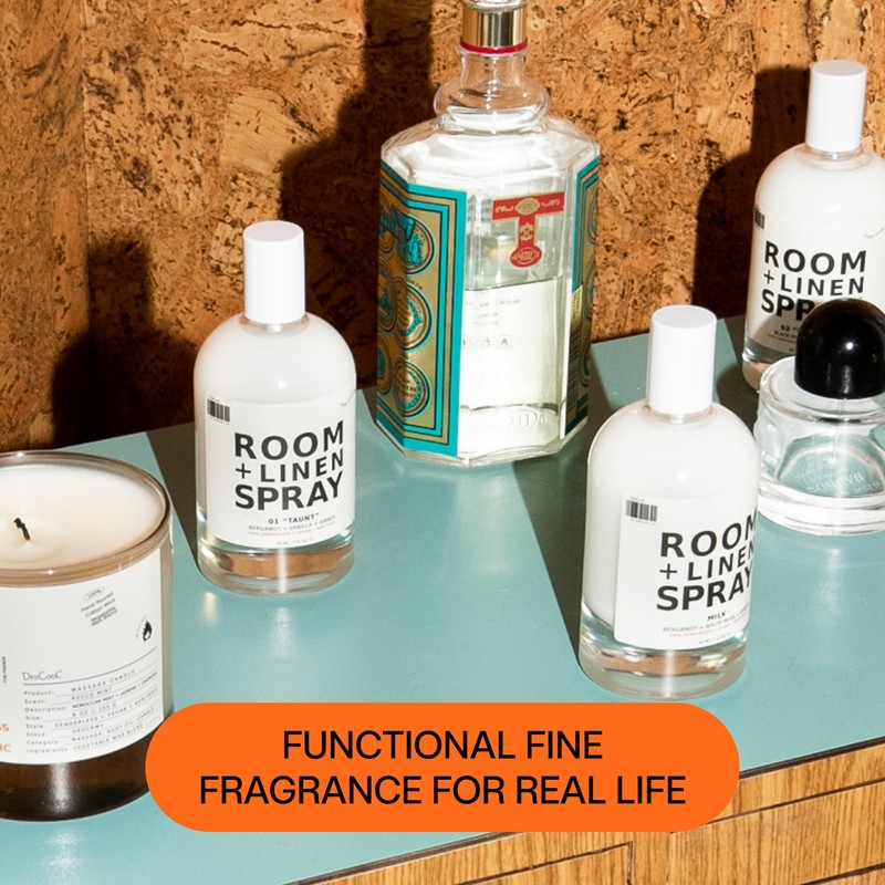 DedCool - Room + Linen Spray, Luxurious Fragrance, Natural Linen