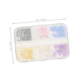 Beavorty Flower Nail Charms Nail Decoration Supplies for DIY Manicure Aesthetic Floral Jewels for Nails Crafting for Mobile Cases Cards