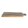 Creative Co-Op Mango Wood Cheese/Cutting Board with Heart Shaped Handle,