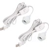 2 Pack Plug in Pendant Light Cord Kit, DIY Extension