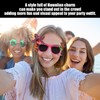 ZGDEIWGF Pack of 2 Hawaiian Party Glasses Funny Sunglasses Party