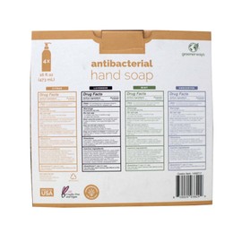 Greenerways Antibacterial Hand Soap | Made in USA | Citrus, Lavender, Mint & Unscented 4Pack | Sulfate-Free, Paraben-Free, Cruelty-Free, Vegan Hand Wash | 16 Fl Oz