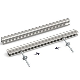 Peaha 5 Pack Adjustable Cabinet Pulls Silver Cabinet Handles for Cabinet and Drawer Adjustable Hole Centers 2"(50mm)-8.8"(224mm)