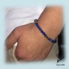 Pulsera Lapislázuli Acero Inoxidable