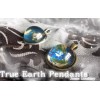 Flat Earth Necklace! Custom Made SILVER tone Space Truth Sci-fi