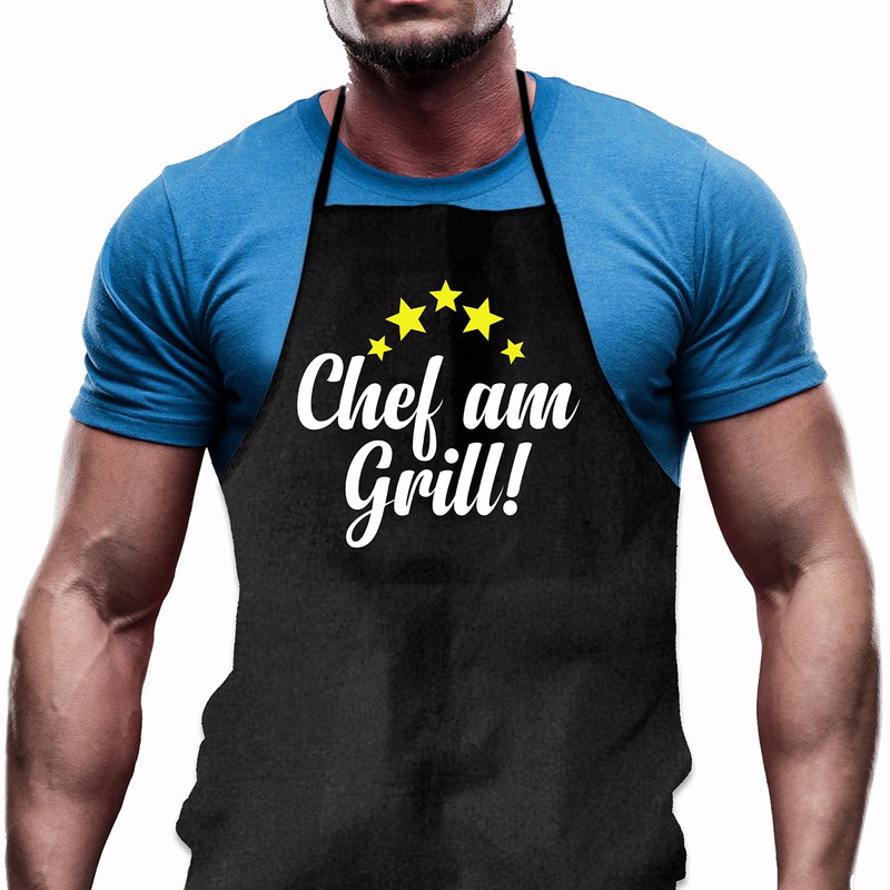 Shirtoo Barbecue Apron Chef am Grill Funny Gift for Men