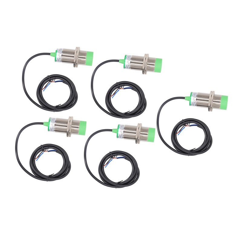 5 Pcs Proximity Sensor PNP Normally Open 15mm Detection IP65