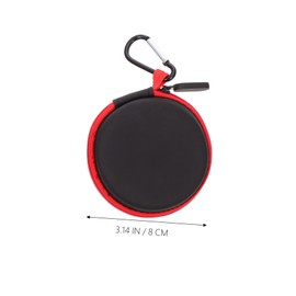 TEHAUX 2pcs Earbud Cases Large Capacity Earphone Storage Bags Carabiner Rounded Design for Keep Earbuds Safe from Scratches and Dirt