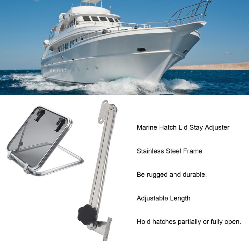 Marine Hatch Cover Support Adjuster, 316 Stainless Steel Boat Hatch