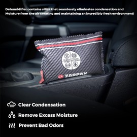 Reusable Car Dehumidifier Bag (1 Pack) Rechargeable Dehumidifier bags for Car, Trucks, and RVs - Prevent Damp & Moisture on Windscreens - Leakproof Moisture Absorber for Car and Home