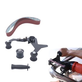 5/8-11 Tube Belt Sander Grinding Machine Attachment for American Angle Grinder Machine, 180mm 270° Range Belt Adapter GDAE10 Stainless Steel Pipe Polisher Polishing Sanding Burnishing Finishing