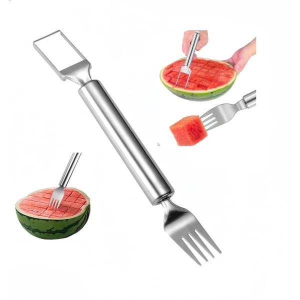 Does not apply 2-in-1 Watermelon Fork Slicer Cutter, Stainless Steel