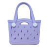 GripEase EVA Material Light Purple Beach Tote Bag Lightweight Durable