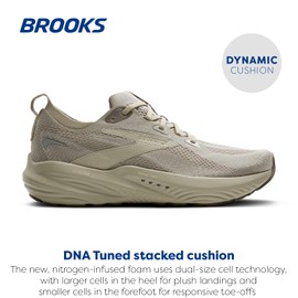 Brooks Men’s Glycerin 22 Neutral Running Shoe - London-Fog/Almond Oil/Falcon - 11.5 Medium