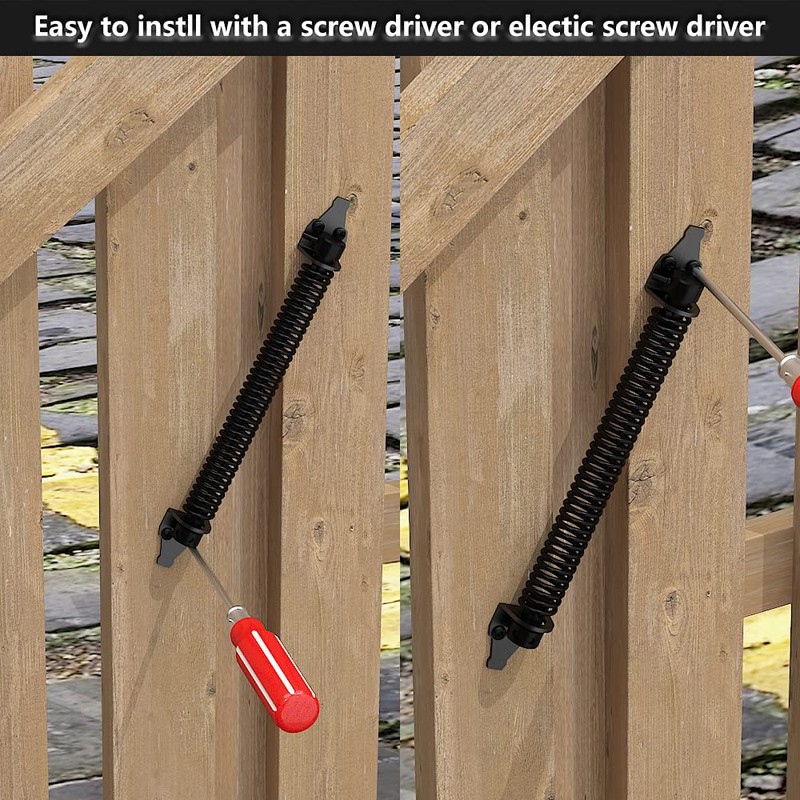 skysen 14" Fence gate Spring self Closing and Adjustable for