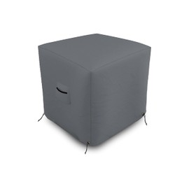 Covers & all Air Conditioner Cover, 12 Oz Waterproof UV & Weather Resistant AC Cover for Outside Outdoor Patio Lawn Garden Backyard with Air Vents & Drawstrings ( 24"L x 24"W x 22"H, Grey)