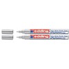 Edding 751 Paint Marker Pen M Bullet Tip, silber, Doppelpack