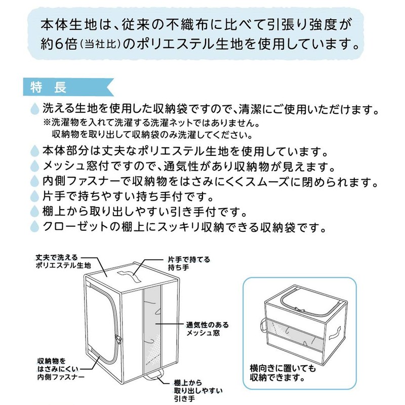 Towa Sangyo Futon Storage Bag, Washuno Durable Washable Futon Storage,