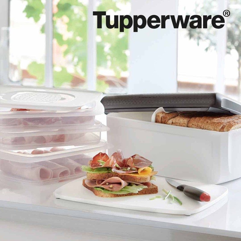 Tupperware BreadSmart Bread Bin with Practical Box Separator BPA-Free Baked